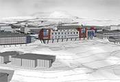 A site map of the proposed new McMurdo Station taken from the NSF Blue Ribbon Panel Report