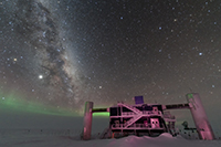 IceCube Observatory. Photo by Benjamin Eberhardt, courtesy of the NSF/USAP Photo Library.
