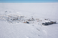 Amundsen-Scott South Pole Station. Photo by Mike Lucibella. Image courtesy of NSF/USAP Photo Library.
