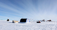 The Siple Dome field camp in West Antarctica, located about 500 miles from McMurdo Station