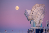 South Pole Telescope. Photo by Matthew Young, courtesy of the NSF/USAP Photo Library.