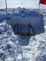 South Pole SPRESSO Vault. Photo courtesy of USGS.