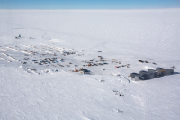 Amundsen-Scott South Pole Station. Photo by Mike Lucibella. Image courtesy of NSF/USAP Photo Library.
