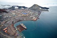 Aerial photo of McMurdo Station. Photo by Reinhart Piuk, NSF.
