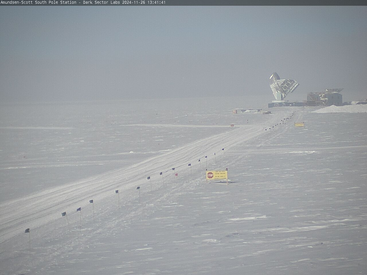 South Pole Station - South Pole Radio Telescopes Webcam