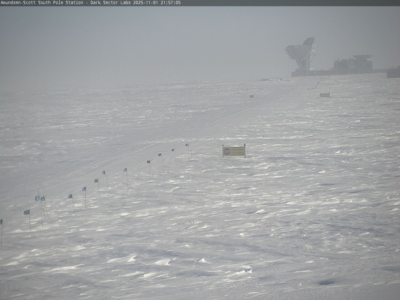 South Pole Station - South Pole Radio Telescopes Webcam