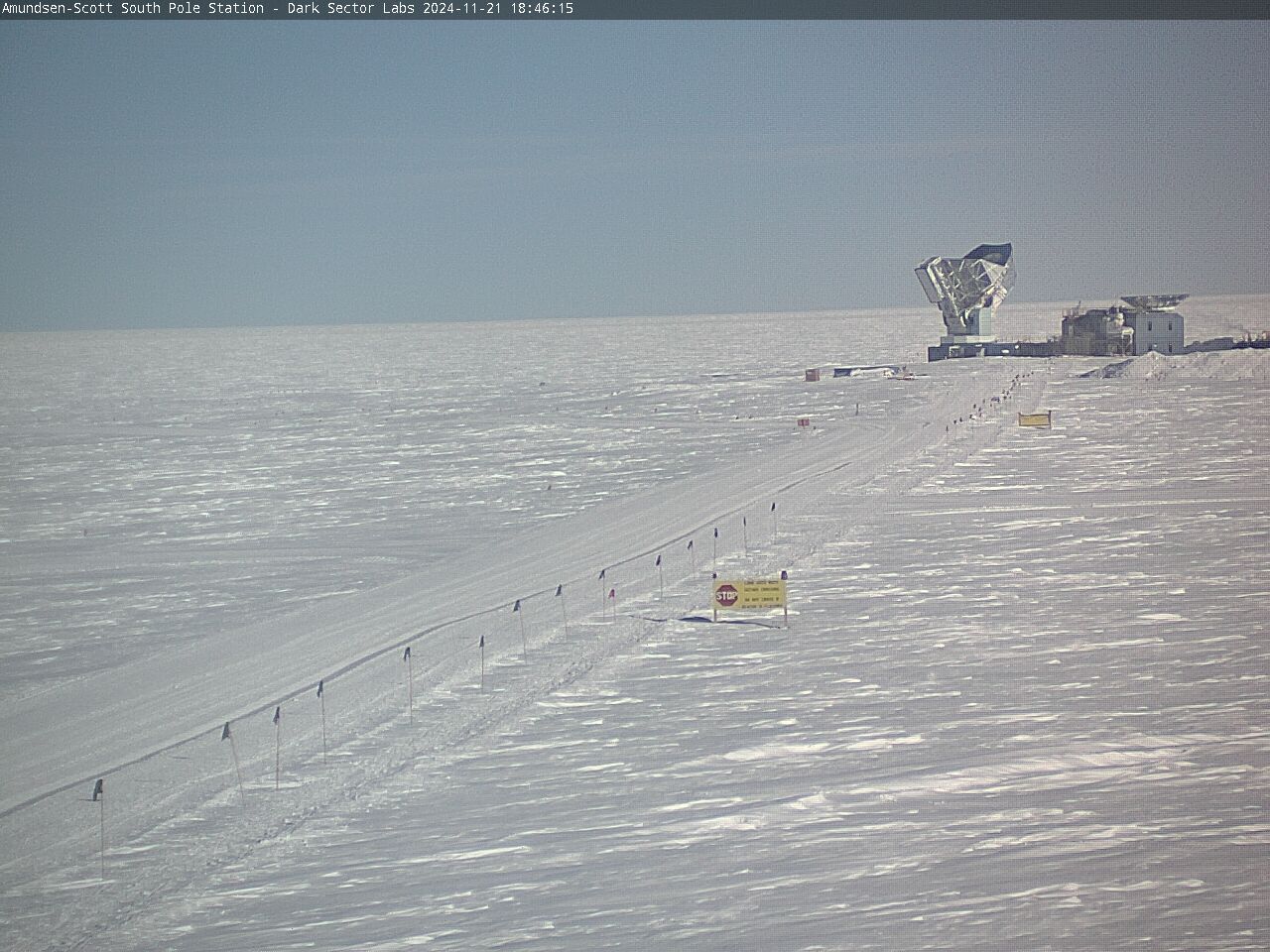 South Pole Station - South Pole Radio Telescopes Webcam