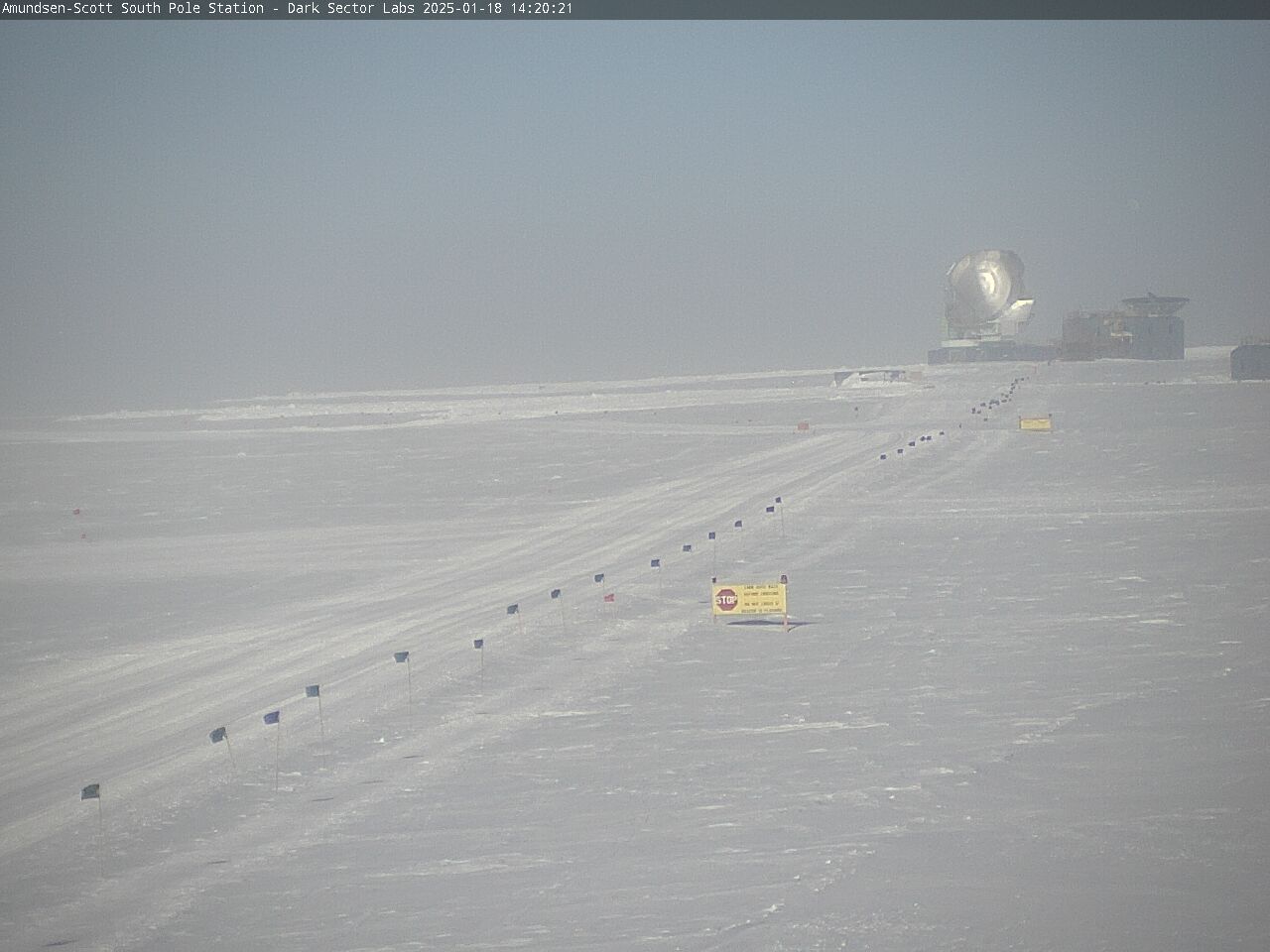 South Pole Station - South Pole Radio Telescopes Webcam